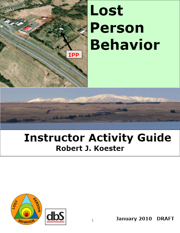 lost person behavior pdf